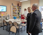 Центральную детскую библиотеку посетили  Глава города Бердска и  Глава Беловодского муниципального округа Луганской Народной республики